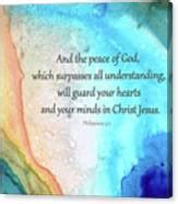 Peace Of God - Bible Verse Art - Sharon Cummings Acrylic Print by ...