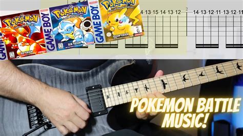 Pokemon Battle Music - Guitar Cover | Playthrough (with Tabs) - YouTube