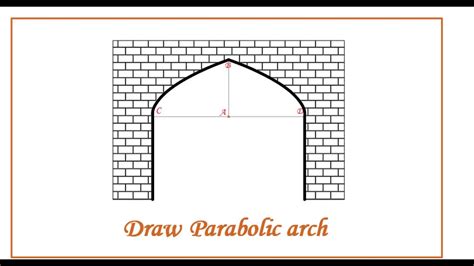 Draw parabolic arch - YouTube