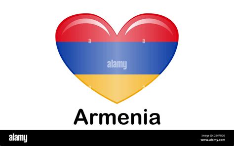 national flag of Armenia in the original colours and proportions Stock ...