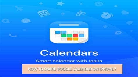 How to share google calendar on iPhone