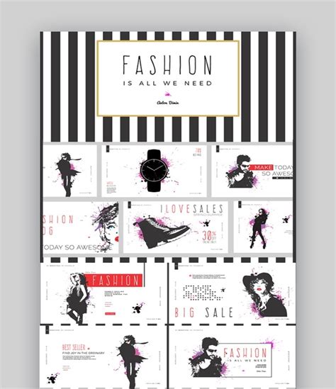 30 Top Fashion PowerPoint Templates for Trendy Marketing PPT Presentations 2020