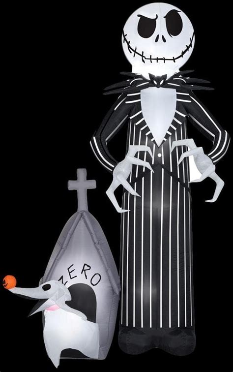 "Jack Skellington and Zero" Air-blown Inflatable Halloween Decoration ...