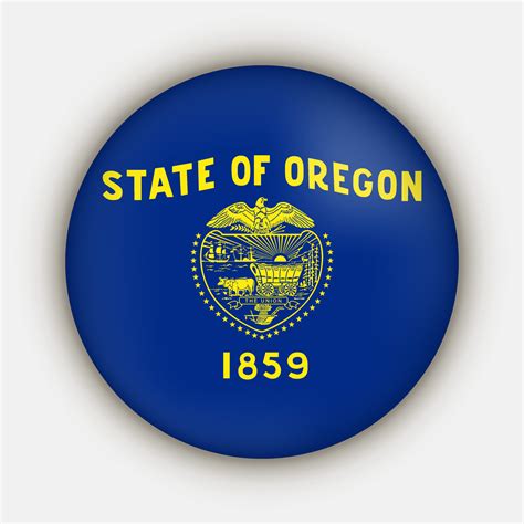 Oregon state flag. Vector illustration. 12735030 Vector Art at Vecteezy