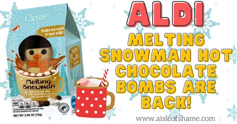 Melting Snowman Hot Chocolate Bombs are Coming Back to Aldi...And they ...