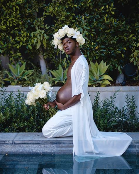 Lil Nas X Poses PREGNANT in Promotion of Debut Album 'MONTERO' - That ...