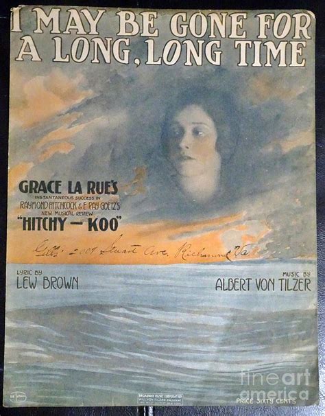 Gone Long Time Sheet Music Cover Photograph by GJ Glorijean - Fine Art ...