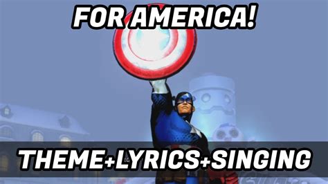 CAPTAIN AMERICA THEME+LYRICS+SINGING! (MSHVSF) - YouTube