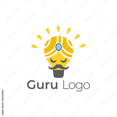 Guru Logo Icon Designs Vector Stock Stock Vector | Adobe Stock