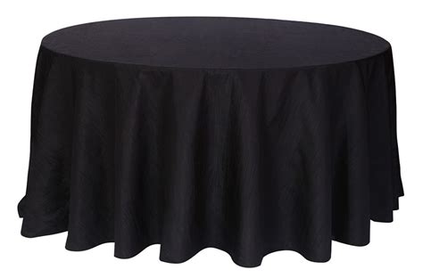 132 Inch Round Crinkle Taffeta Tablecloth Black | Black tablecloth, Black round table, Table cloth