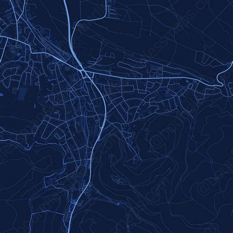 Bad Harzburg - Dark Blue Vector Map | Boundless Maps