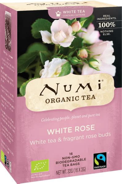 Numi Organic White Rose - White Rose Tea Numi Clipart - Large Size Png Image - PikPng