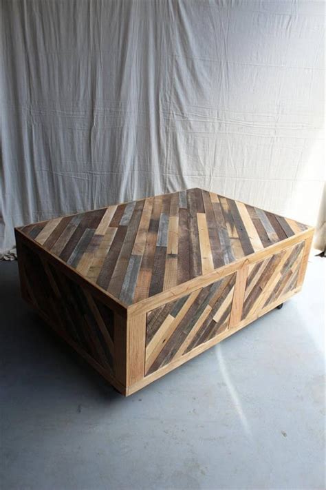 Pallet Coffee Table Wheels and Storage – 101 Pallets