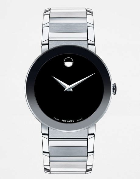 Movado Sapphire Museum Dial Stainless Steel Bracelet Watch in Silver ...