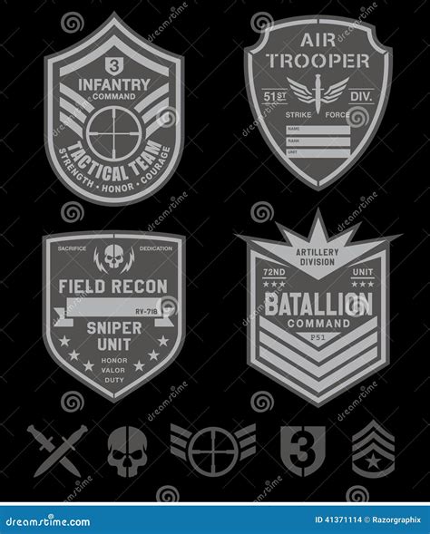 Special Forces Patch Set Vector Illustration | CartoonDealer.com #41371114