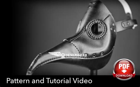 Plague Doctor Mask Pattern - DIY Pattern - Pdf Download - Video Tutorial