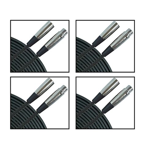 Gear One XLR Microphone Cable 4-Pack 20 ft. | Guitar Center