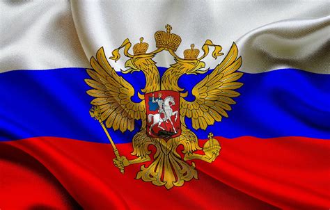 Wallpaper coat of arms, The Flag Of Russia, the flag of the Russian ...