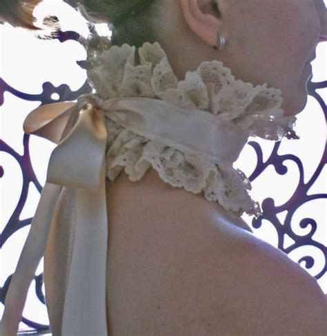 Gorgeous Victorian Inspired Neck Ruff in Creme | Diy clothes vintage ...