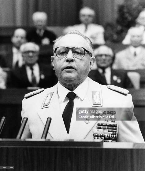 ' Erich Mielke, state security minister in the German Democratic... News Photo - Getty Images