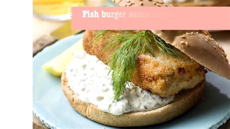 Fish burger sauce tartare - YouTube