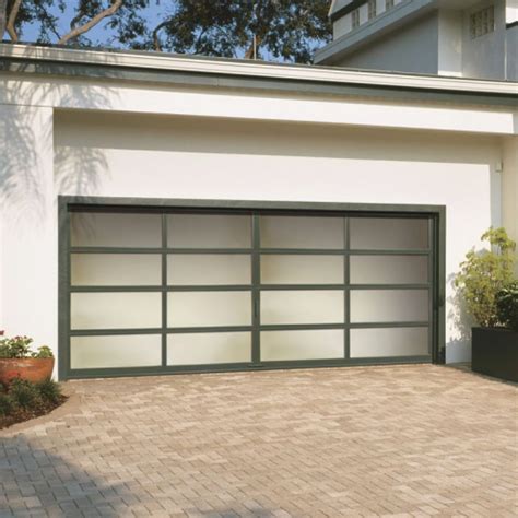 Aluminum Frosted Glass Garage Door