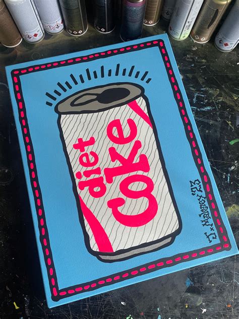 Original 1980s Diet Coke Can Paintings! | Jason Maloney Art