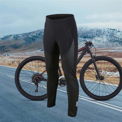 SANTIC Winter Fleece Cycling Long Pants for Men Windproof Thermal Warm ...