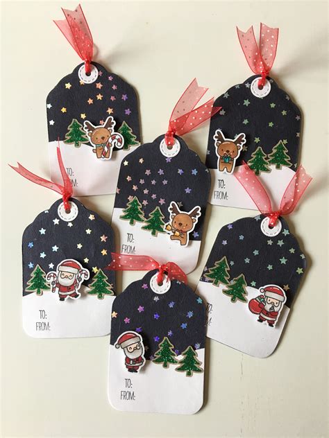 Handmade Christmas Tags Reindeer Tags Santa Claus Tags - Etsy Australia