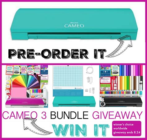 Colored Silhouette CAMEO 3 Bundle Giveaway! (Plus Teal CAMEO on Pre-Order!) - Silhouette School