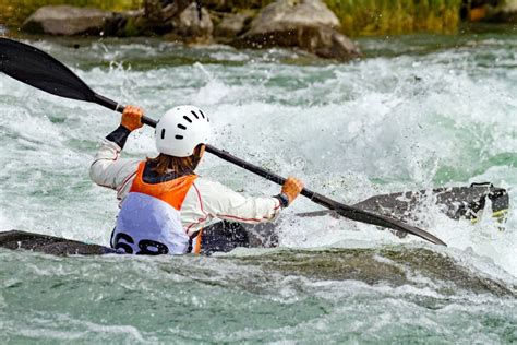 Kayak in the rapids editorial photo. Image of rapids - 165653731