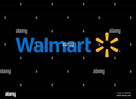 Walmart, Logo, Black background Stock Photo - Alamy