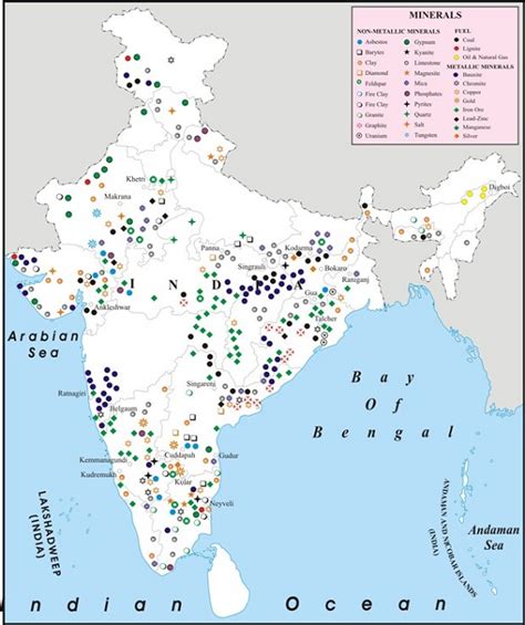 Minerals in India - ICSE Solutions for Class 10 Geography - A Plus Topper