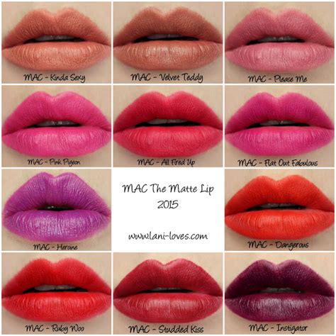 MAC The Matte Lip 2015 Lipstick Swatches & Review - Lani Loves