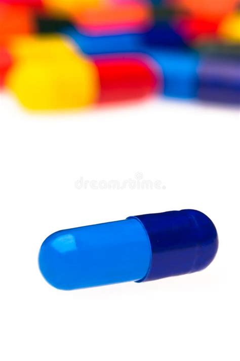 Blue capsule stock photo. Image of addiction, cure, medical - 26652868