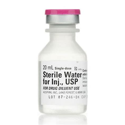 Sterile Water for Injection 10ml - Mountainside Medical Equipment