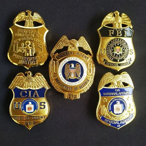 FBI Metal Badge United States Bald Eagle SWAT Special Force Agent ...