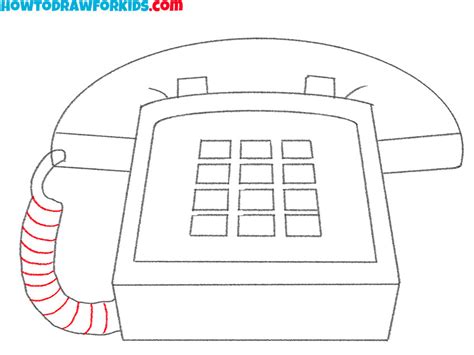 How to Draw a Telephone - Easy Drawing Tutorial For Kids