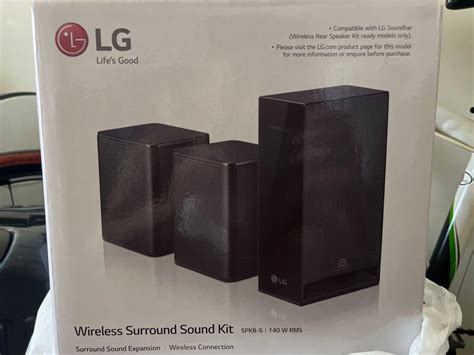 LG SPK8-S Wireless Rear Speaker Kit, Audio, Soundbars, Speakers ...