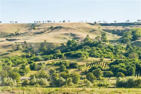 Summer landscape in the mountains and hills, Moldova — Stock Photo © eugenelucky #118023818