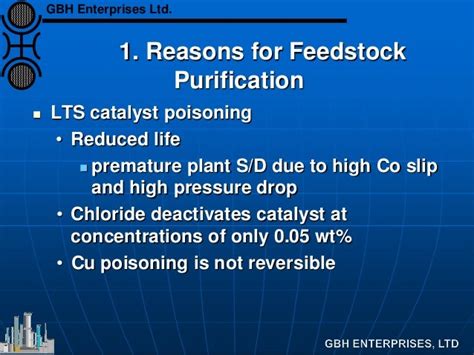 Feedstock Purificatiion in Hydrogen Plants