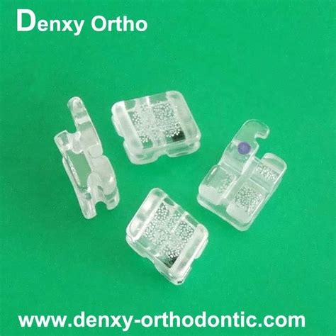 Dental brackets Dental clear braces sapphire brackets - Saphire bracket - Denxy (China ...