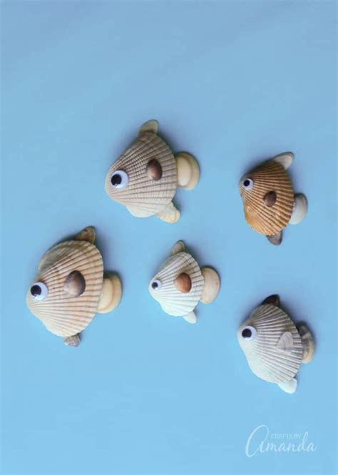 Seashell Fish: put those shells you found on the beach to good use ...