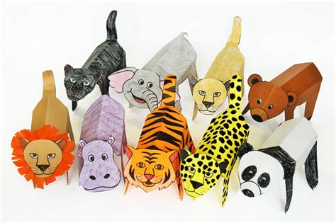 Free Printable 3d Paper Animals - PRINTABLE TEMPLATES