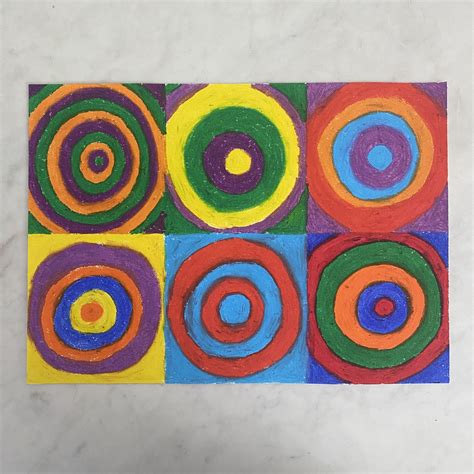 Easy craft ideas for kids – Kandinsky Circle Art — Sarah Ransome Art