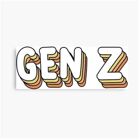 "generation Z" Canvas Print by baddiedesigns | Redbubble