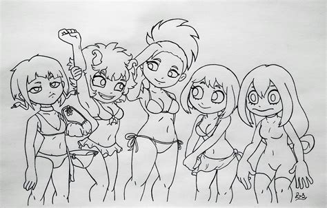 My Hero Academia - Swimsuits by PilloTheStar on DeviantArt