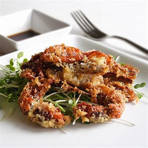 Panko-crusted Soft Shell Crab with Ginger Ponzu Sauce - Rasa Malaysia