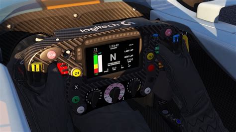 McLaren F1 Steering Wheel AddOn for RSS Formula Hybrid X 2022 [Assetto Corsa] - YouTube