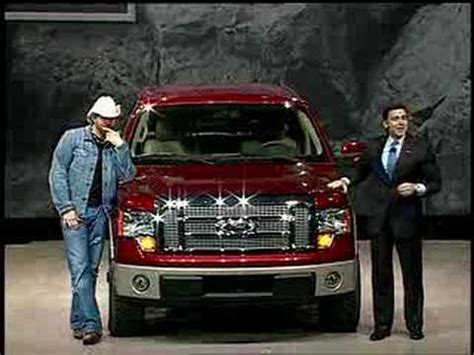 Toby Keith introduces the new 2009 Ford F-150 at NAIAS - YouTube